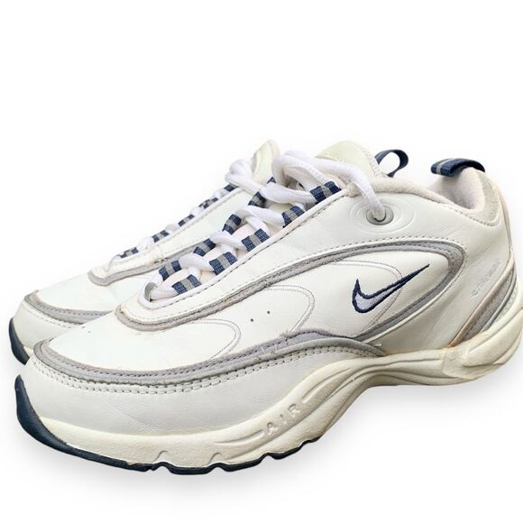 Nike Air Vis Propensity 2 White Leather Sneakers Shoes Men’s size 5.5 - Picture 1 of 13
